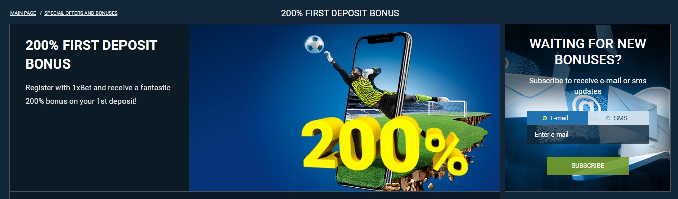 1xBet Bonus 